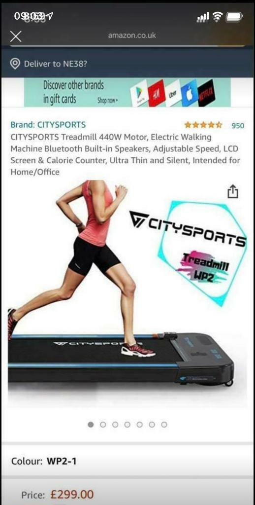 city sports treadmill